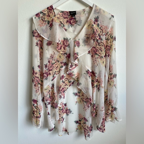 Sheer floral blouse - Picture 1 of 5